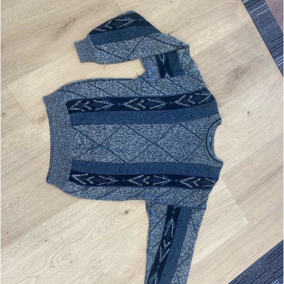 Grandpa Sweater , Hyde Park brand pattern front /back / sleeves - Picture 2 of 6